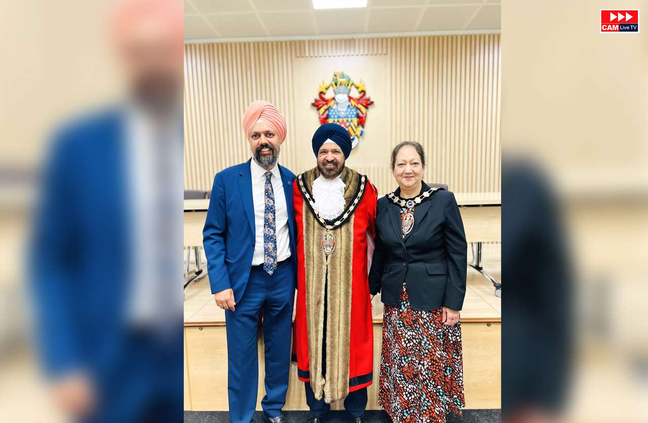 Dilbagh Singh Parmar Saloh (England) became the new Mayor of the Council